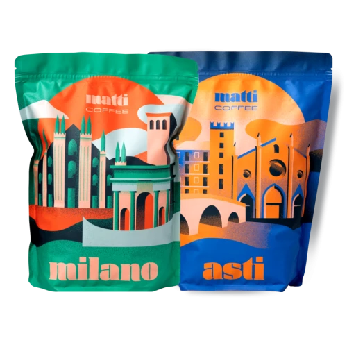 Zestaw kawa Milano + Asti 2000g